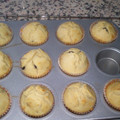 El cooksnap de mgmer cuando hizo Muffins de arándanos rojos rellenos de crema de yogurt.