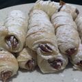 El cooksnap de Gabriela Lombardi cuando hizo Cañoncito de dulce de leche.