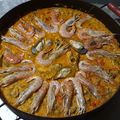 El cooksnap de Cale Cal cuando hizo Paella de mariscos al vino.
