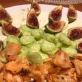 El cooksnap de @tesa.cuina cuando hizo Ensalada - Carpaccio de pepino, higos y ricotta.