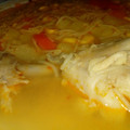 El cooksnap de Ginger Calderon cuando hizo Sopa de Pollo ecuatoriana.