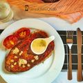 Cooksnap Nora Hj Talib semasa beliau membuat Vege with Salmon Sauce.