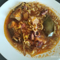 El cooksnap de C cuando hizo Cazuela de fideos con pulpo.
