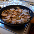 El cooksnap de Loli Morente cuando hizo Medallones de pavo en salsa cremosa de champiñones.
