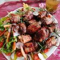 Marcsi Mné Molnár Cooksnap-ja, amikor elkészítette a(z) Csirkemáj saslik sültalmával receptet.