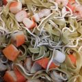 El cooksnap de Pilar Marsil cuando hizo Spaghetti negro con gambas, gulas y chaca.