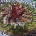 El cooksnap de Yami Coc cuando hizo Tarta frutal.