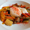 El cooksnap de Julia Y Su Cocina cuando hizo Verduritas al horno con huevo poché.