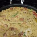 Cocogrl Alley's cooksnap of when they made Sausage and shrimp fettuccine alfredo.