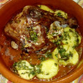 El cooksnap de MaryGlory cuando hizo Cabezas de cordero asadas.