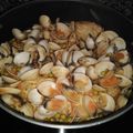 El cooksnap de Mariluz Ruiz Cazalla cuando hizo Merluza en salsa con guisantes y gambas.