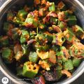 Suchitra S(Radhika S)'s cooksnap of when they made Methi Bhindi Masala.