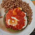 El cooksnap de Esther Soto cuando hizo Huevos Rancheros.