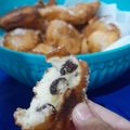 El cooksnap de Antonela Lopez cuando hizo Buñuelos con y sin pasas de uvas.