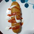 El cooksnap de Liliana Garcia cuando hizo Banderillas de salchichas.