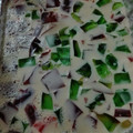 El cooksnap de Berenice Jasso cuando hizo Gelatina de Mosaico.