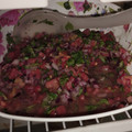 El cooksnap de Myrrha Andaur cuando hizo Pebre chileno.