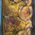 El cooksnap de iGambusinos cuando hizo Muslos de pollo asados con naranja y vino de jerez.