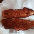 El cooksnap de Fabiola Gomez cuando hizo Tiritas de pollo fritas.