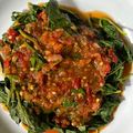 Cooksnap dari riarafandra untuk resep Brambang Asem / Plencing Kangkung