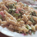 El cooksnap de Paloma Ortiz cuando hizo Pasta salad 🥗 Ensalada fresca de fideos tirabuzón con aliño de queso crema.