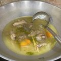 Cooksnap Amalia Cahaya semasa beliau membuat Sup ayam ala thai.