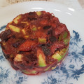 El cooksnap de Inés Ramírez cuando hizo Tartar de remolacha.