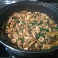 El cooksnap de Sofia Amirdach cuando hizo Espinacas con champiñones.