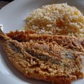 El cooksnap de Teresita Felíz cuando hizo Arroz al perejil con pescado frito (batido suave).