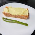 El cooksnap de Miriam cuando hizo Pastel de merluza y langostinos.