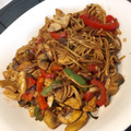 El cooksnap de Sofia Miró cuando hizo Noodles de verduras y pollo.