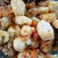 El cooksnap de Fernández María cuando hizo Ñoquis Caseros.