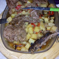El cooksnap de Milagros Navarro cuando hizo Churrasco al horno con especias.