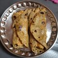 Falguni Shah's cooksnap of when they made મુંબઈ સ્ટાઇલ સેઝવાન આલુ ટીકી ફ્રેન્કી(Mumbai Style Schezwan Aloo Tikki Frankie Recipe In Gujarati).