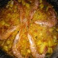 El cooksnap de Luis cuando hizo Paella de marisco.