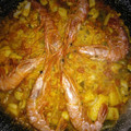El cooksnap de Luis cuando hizo Paella de marisco.