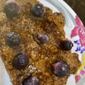 El cooksnap de Caro Zaragosi cuando hizo Panquecas de avena y banana  (cambur, plátano).