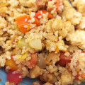 El cooksnap de Maria cuando hizo Cuscús con soja texturizada y verduras.