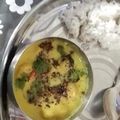 Inu Jain's cooksnap of when they made Pakoda kadi.