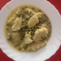 El cooksnap de Irina Caro cuando hizo Merluza en salsa eneldo con guisantes.
