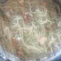 El cooksnap de Lameri cuando hizo Espaguettis al ajillo.