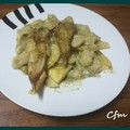 El cooksnap de Cris Fuentes Mendez cuando hizo Colas de rape en salsa verde al horno.