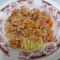 รูป Cooksnap ของ Paipai เมื่อเขาทำ สปาเก็ตตี้ซอสมะเขือเทศ หมูสับ และไส้กรอก