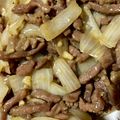 黑暗料理進化中 的 麻油洋蔥炒肉 cooksnap