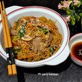 Cooksnap dari Sari's Kitchen untuk resep Japchae with Beef Korean Noodle,aka Soun Ala Korea pake Vermiceli aja