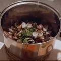 Cooksnap de Albano quando cozinhou Amêijoas à Bulhão Pato.
