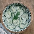 El cooksnap de poramoralhambre cuando hizo Ensalada de pepino con aderezo de yogurt y menta.