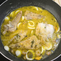 El cooksnap de A.J. M.C. cuando hizo Cazuela de colas de rape con gambas en salsa verde.