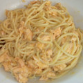 El cooksnap de MaryGlory cuando hizo Espaguetis integrales con salsa de salmón y pimientos del piquillo.
