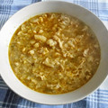 El cooksnap de Mari Carmen cuando hizo Sopa de coliflor o "Sopa de arbolitos".